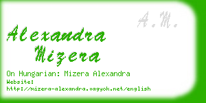 alexandra mizera business card